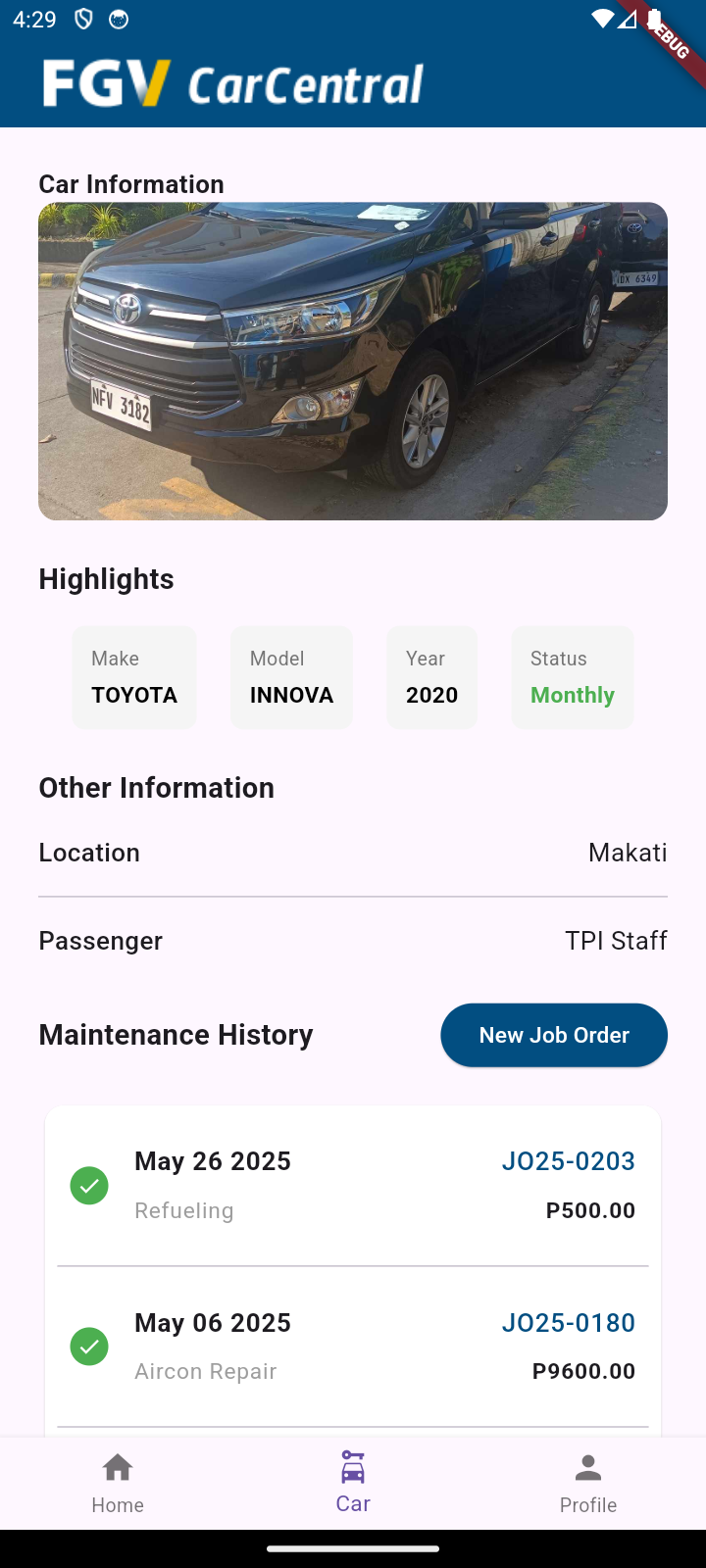 FGV App Request Form